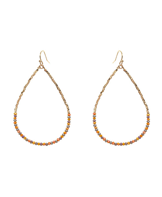 Glass Teardrop Earring