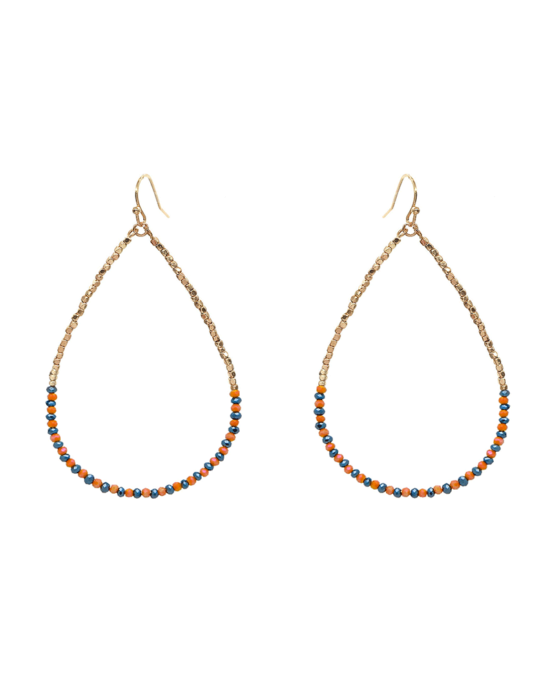 Glass Teardrop Earring