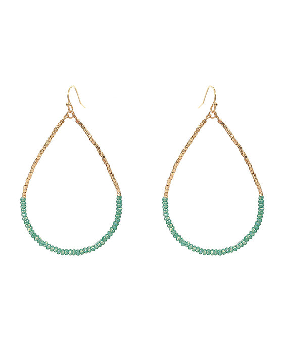 Glass Teardrop Earring