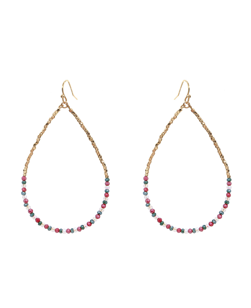 Glass Teardrop Earring