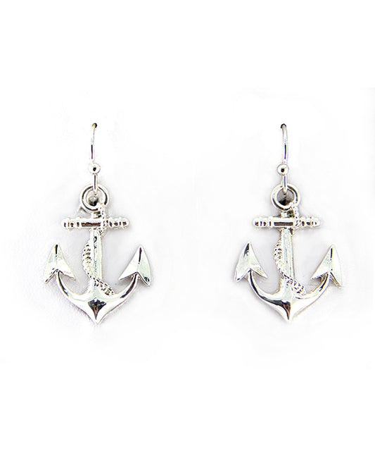 Anchor Theme Fish Hook Earring