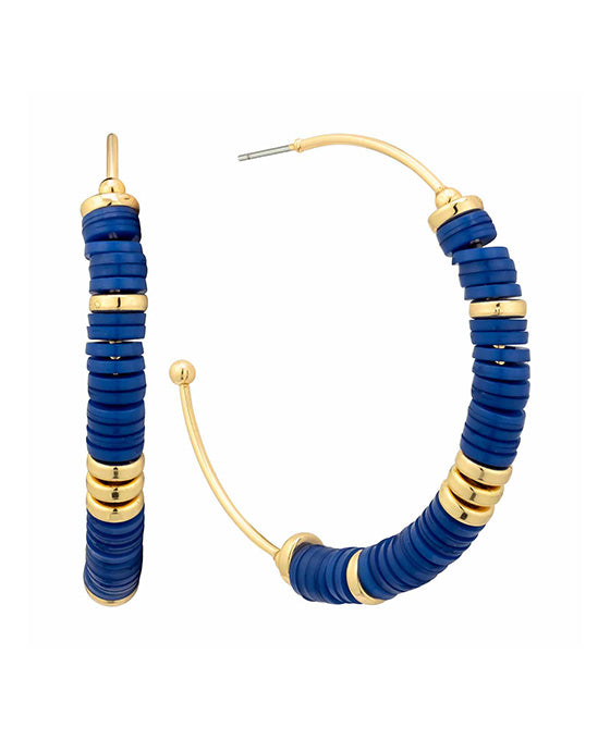 50mm Acrylic Bead Hoop Earring