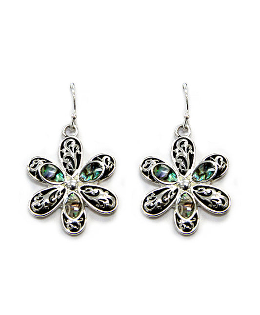 Tailored Daisy w/ Abalone Earring