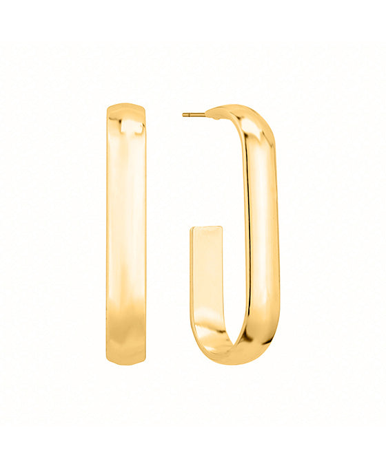 35mm Metal U-Shape Hoop Earring