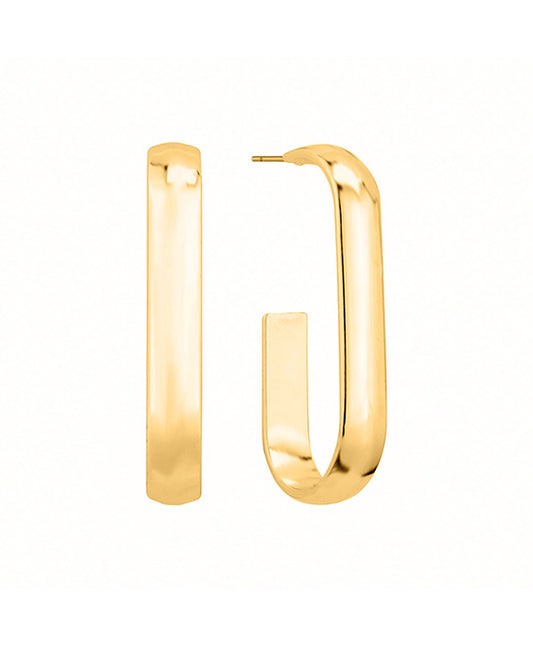 35mm Metal U-Shape Hoop Earring