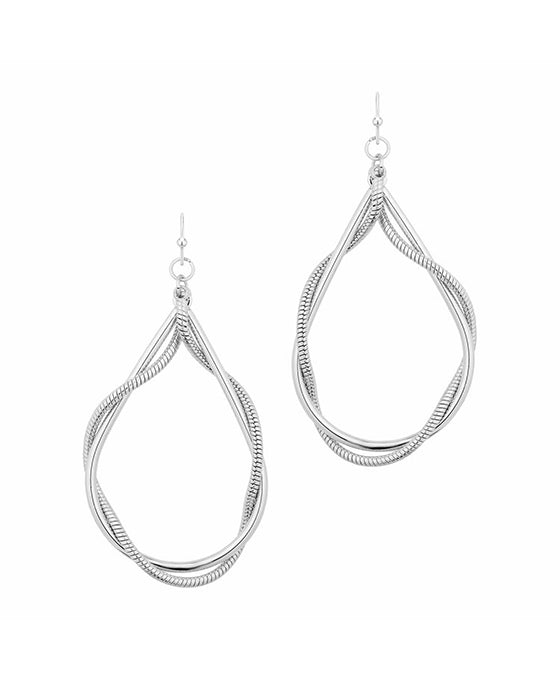 Chain Wrap Teardrop Earring