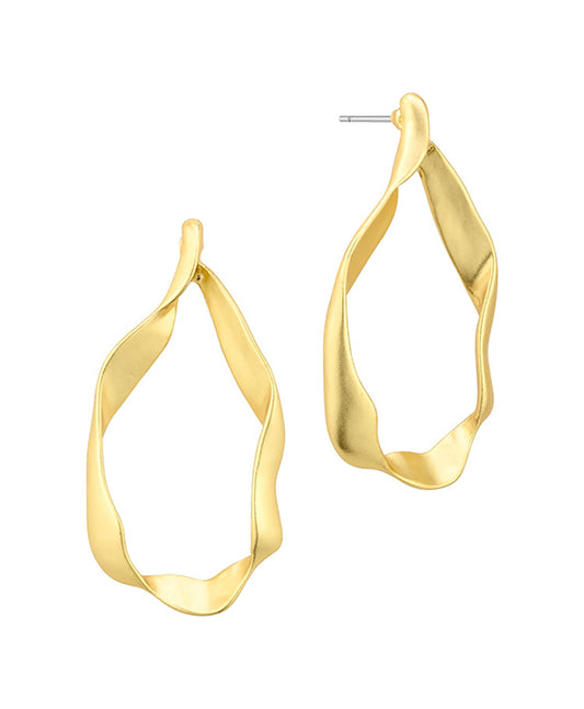 Metal Texture Post Earring