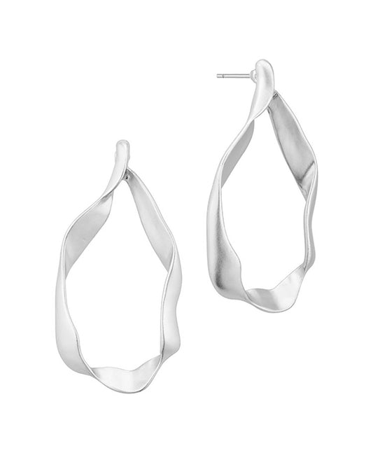 Metal Texture Post Earring