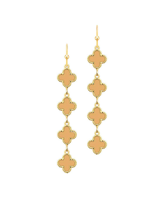 Epoxy Clover Dangle Earring