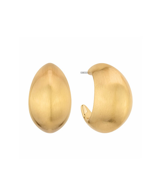 30mm Texture Metal Hoop Earring