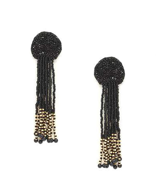 Seed Bead w/ Tassel Post Earring