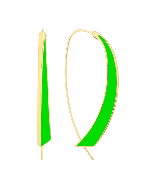 Epoxy Metal Threader Earring