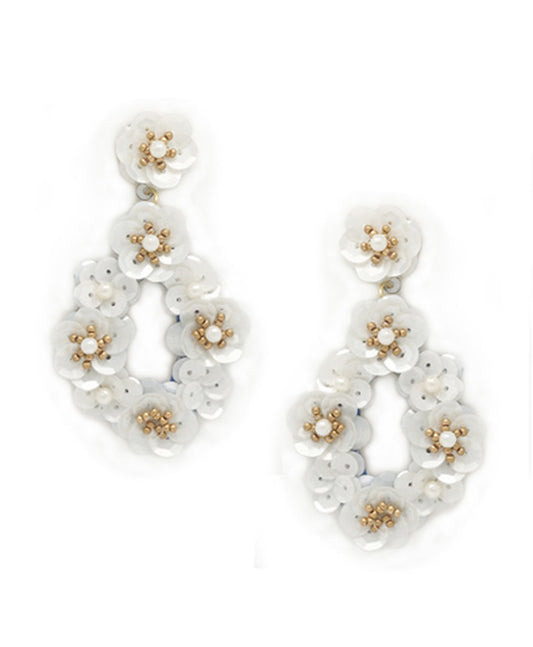 Sequin Statement Post Earring