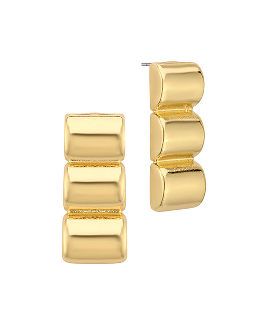 Metal Texture Post Earring