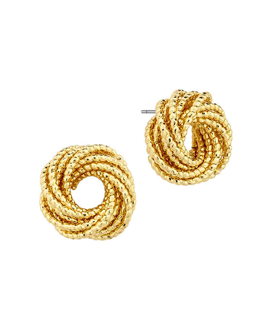Metal Knot Post Earring