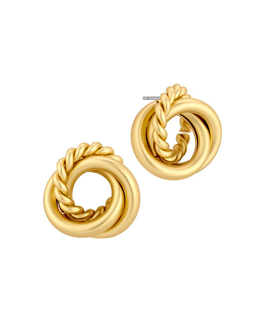 Metal Knot Stud Earring