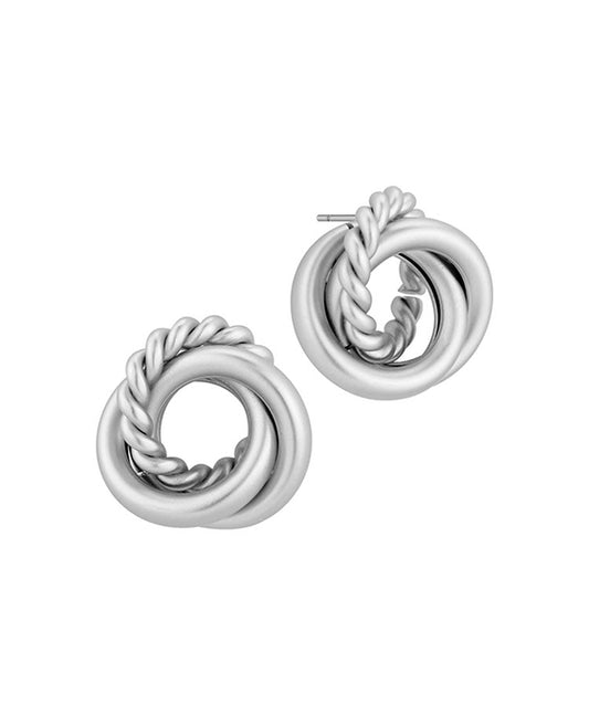Metal Knot Stud Earring
