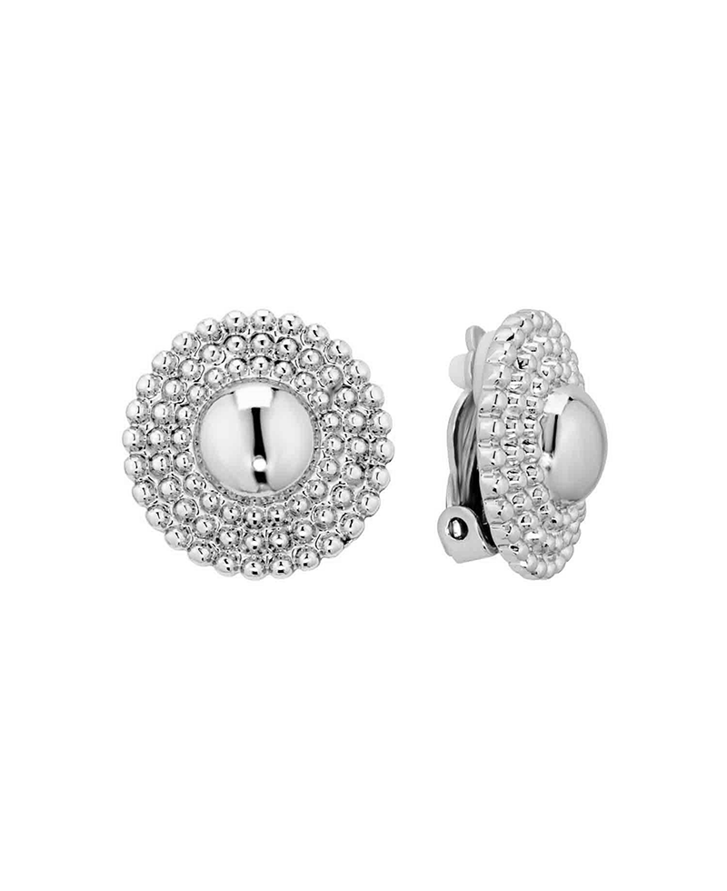 Metal Round Clip On Earring