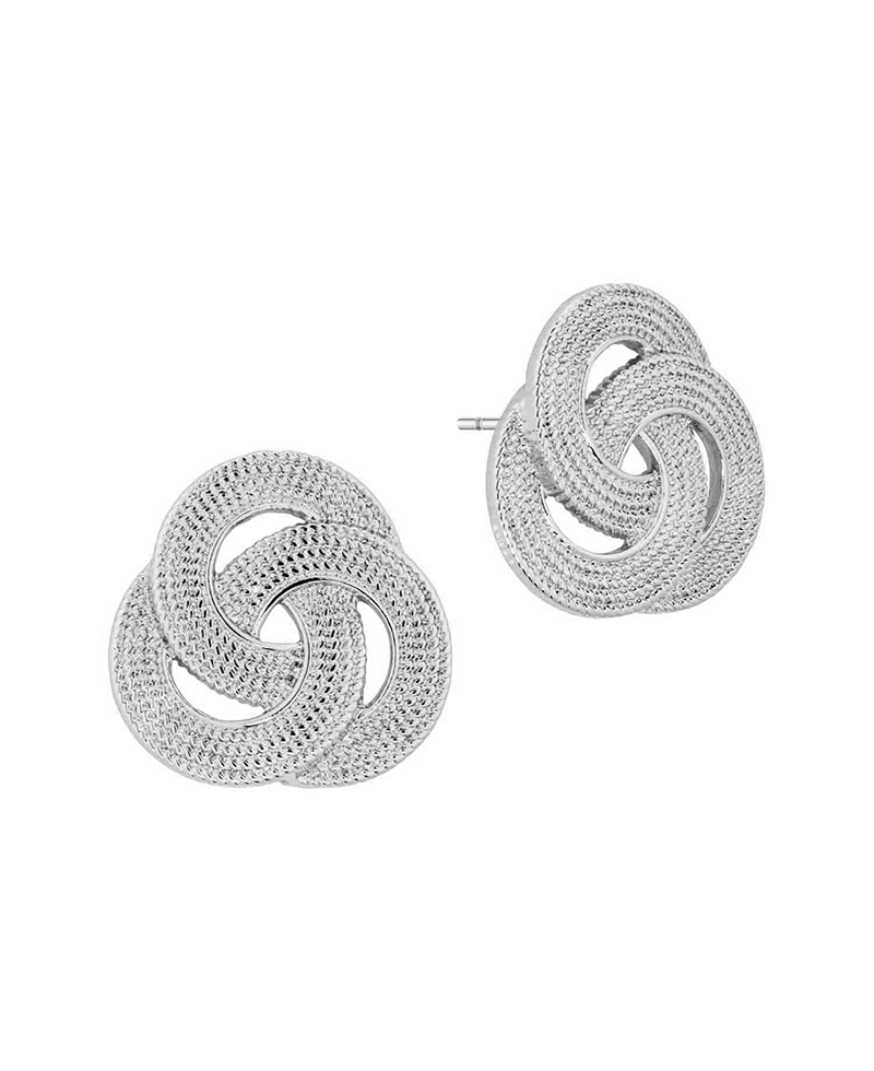 Overlap Circles Stud Earring