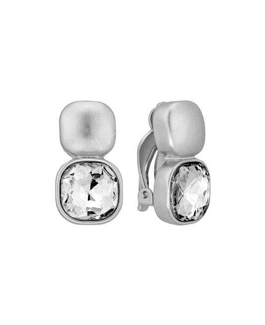 Crystal Accent Clip On Earring