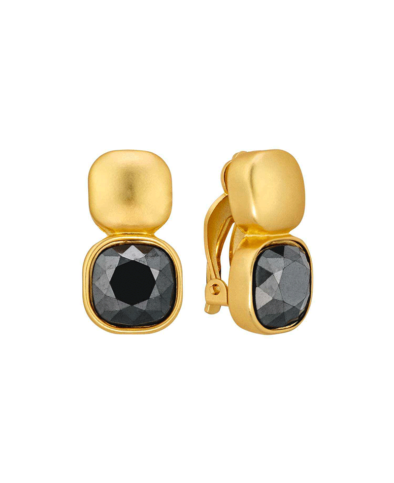 Crystal Accent Clip On Earring