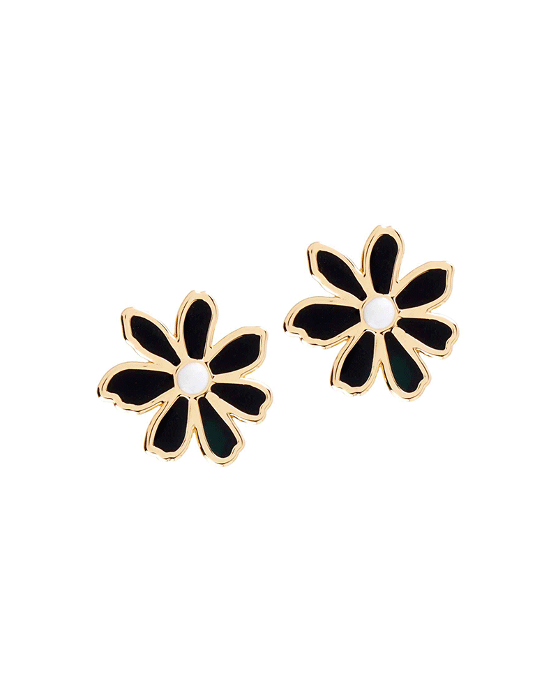 Epoxy Flower Stud Earring