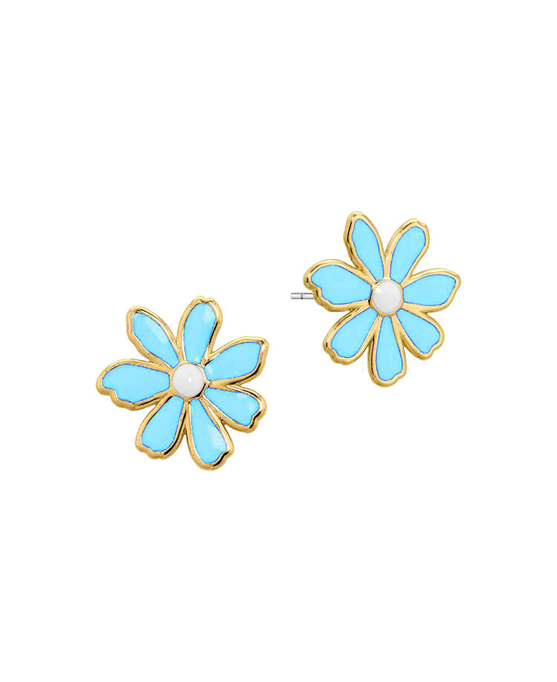 Epoxy Flower Stud Earring