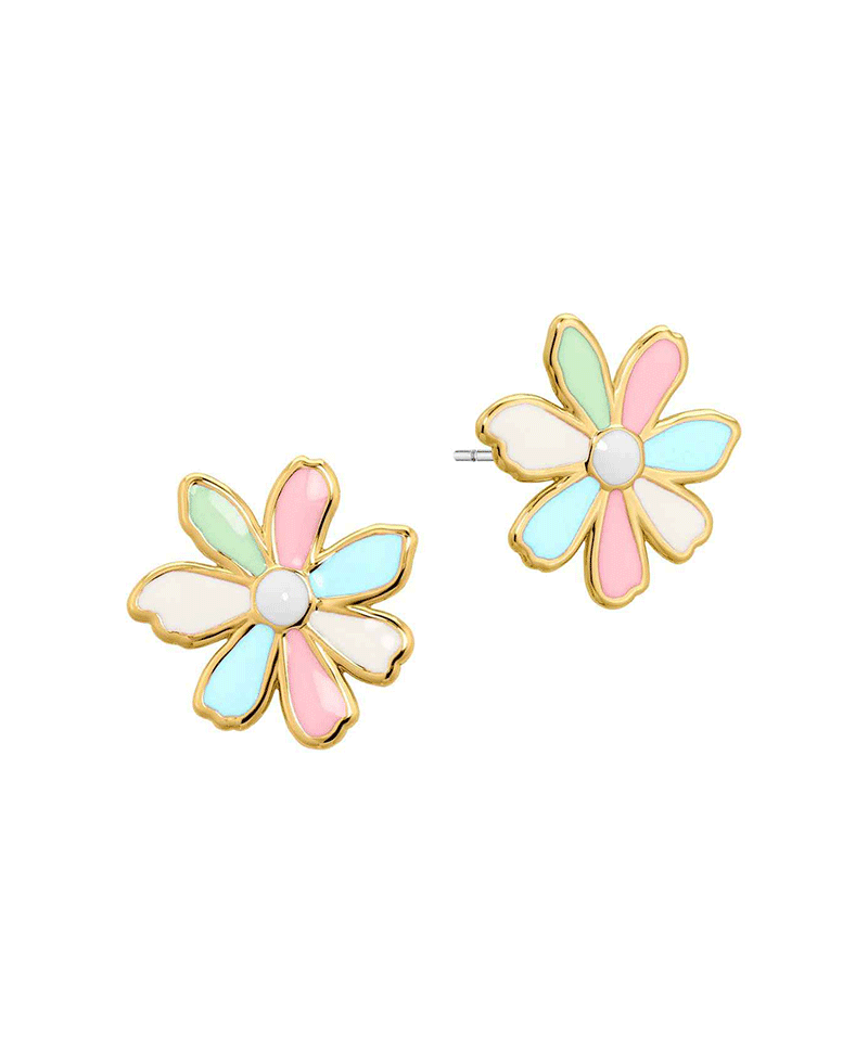 Epoxy Flower Stud Earring
