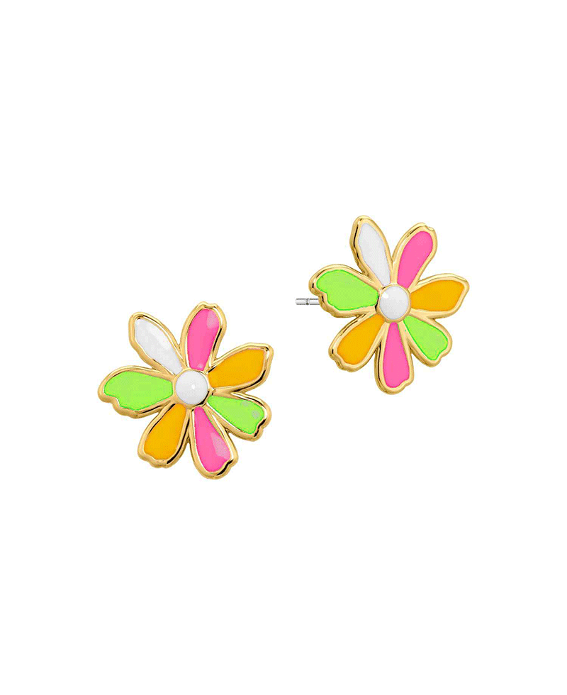 Epoxy Flower Stud Earring