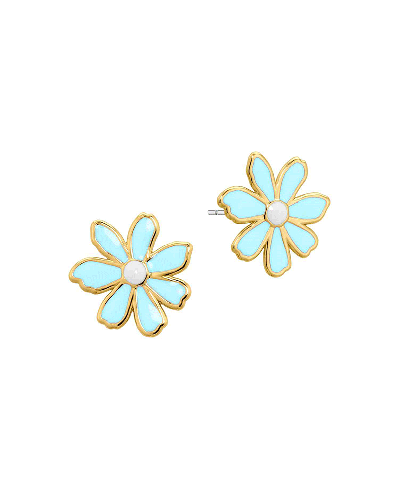 Epoxy Flower Stud Earring