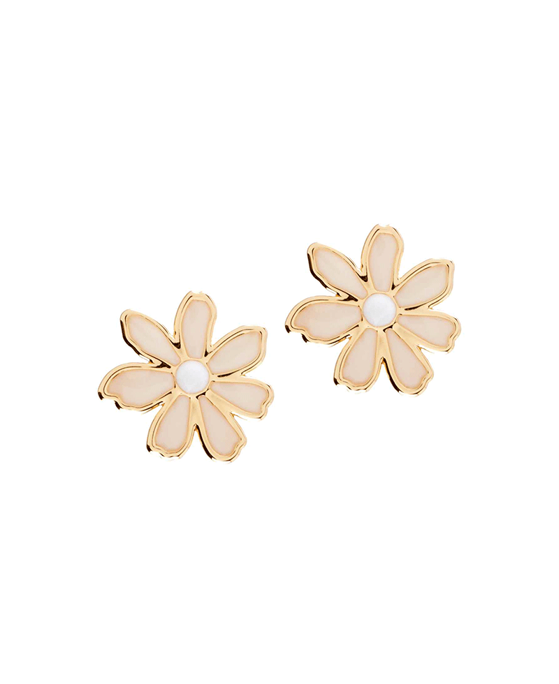 Epoxy Flower Stud Earring