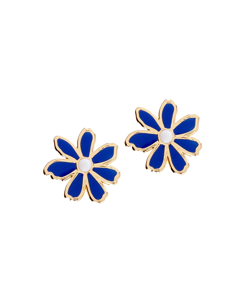 Epoxy Flower Stud Earring