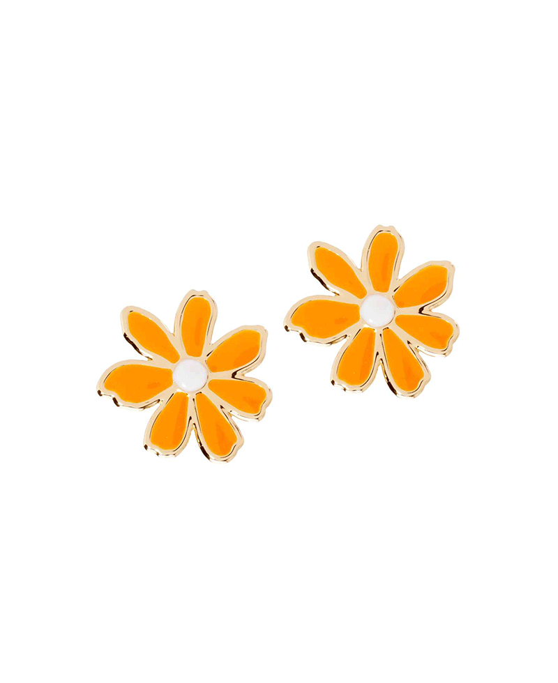 Epoxy Flower Stud Earring