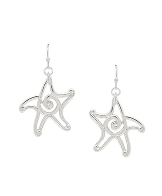 Swirl Starfish Earring