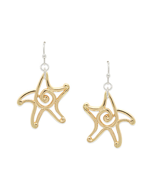 Swirl Starfish Earring