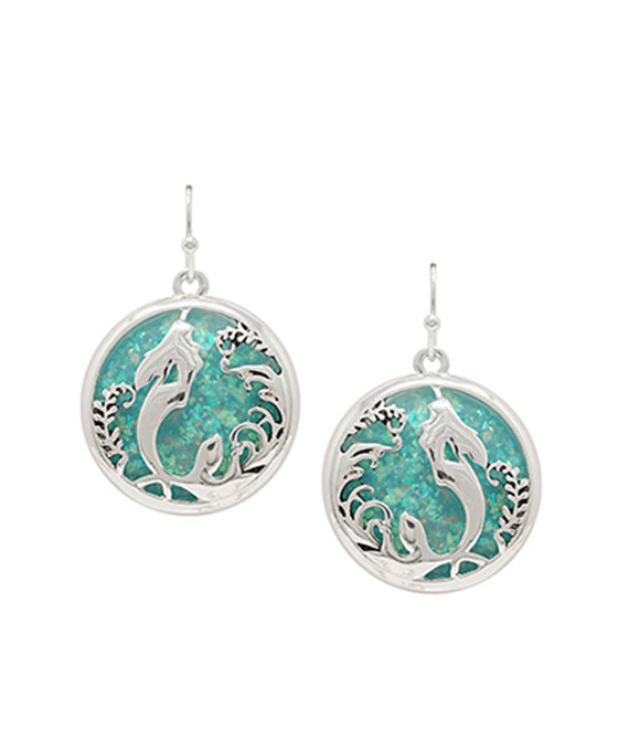 Mermaid w/ Opal Earring