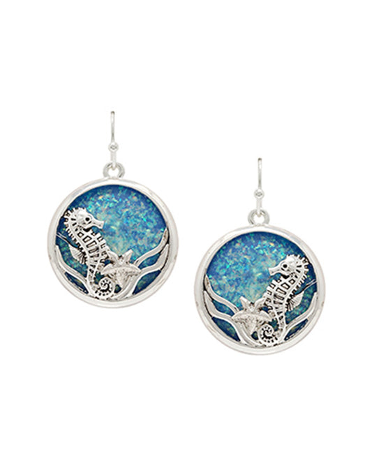 Sea Horse w/ Opal Earring