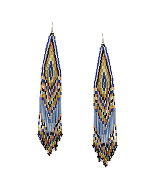 Shoulder Length Seed Bead Earring