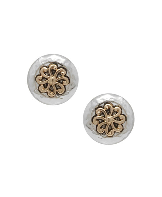 Round Tailored Clip Earring