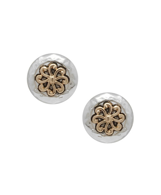 Round Tailored Clip Earring