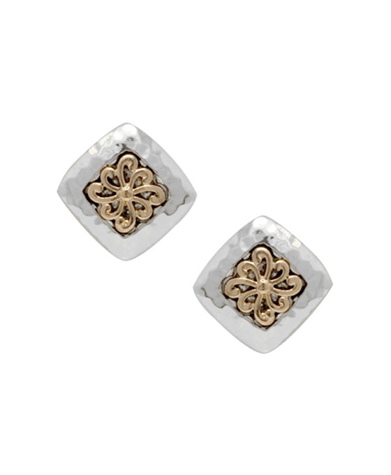 Square Tailored Clip Earring