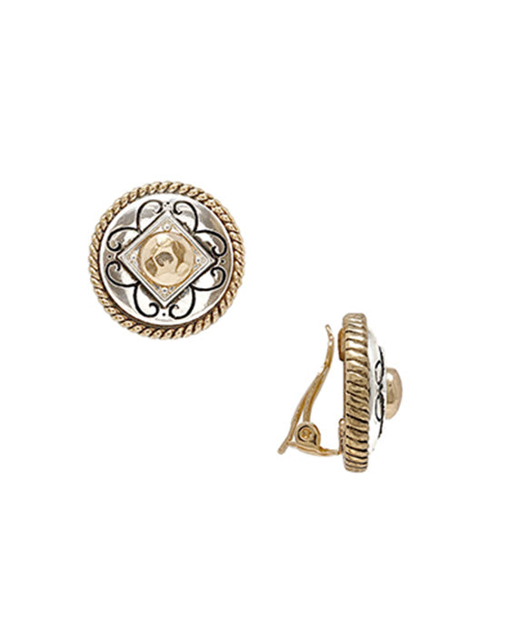 Geometric Tailored Clip Earring