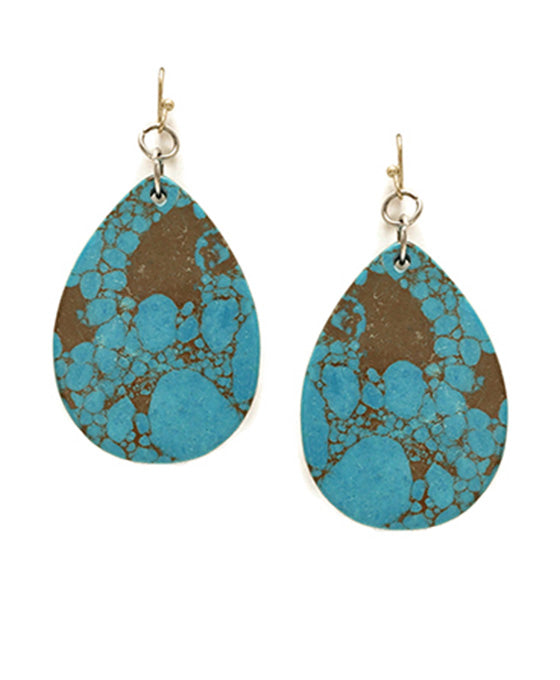 Teardrop Clay Bead Earring