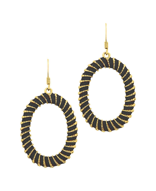 Colored Oval Earring