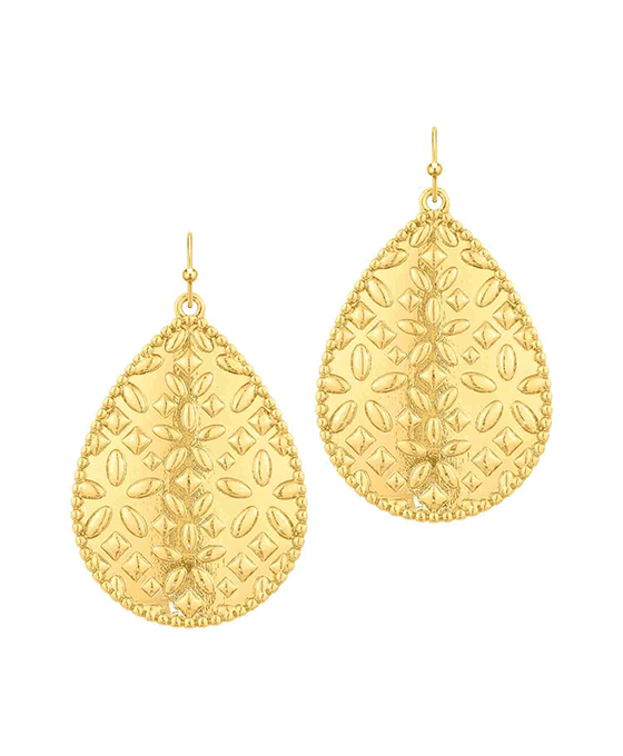 Teardrop Metal Earring