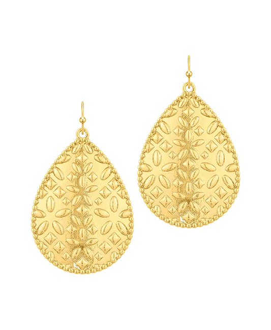 Teardrop Metal Earring