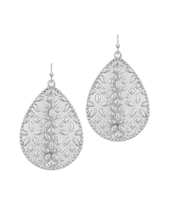 Teardrop Metal Earring