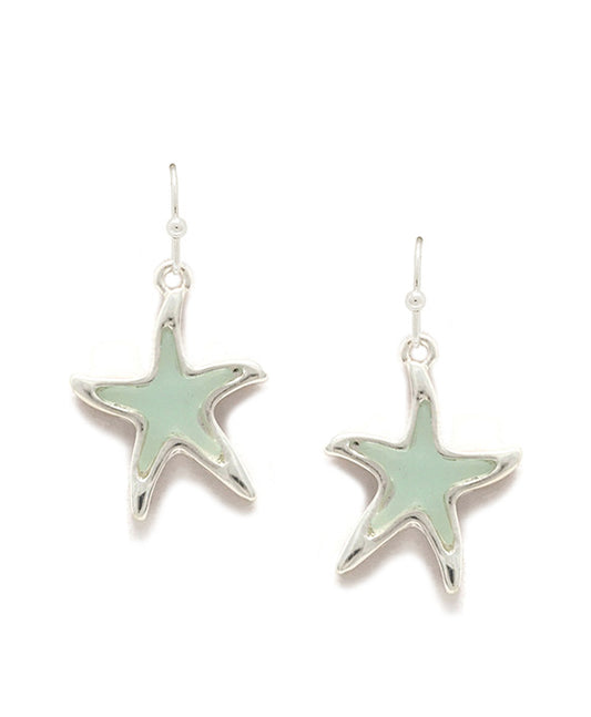 Starfish Sea Glass Earring