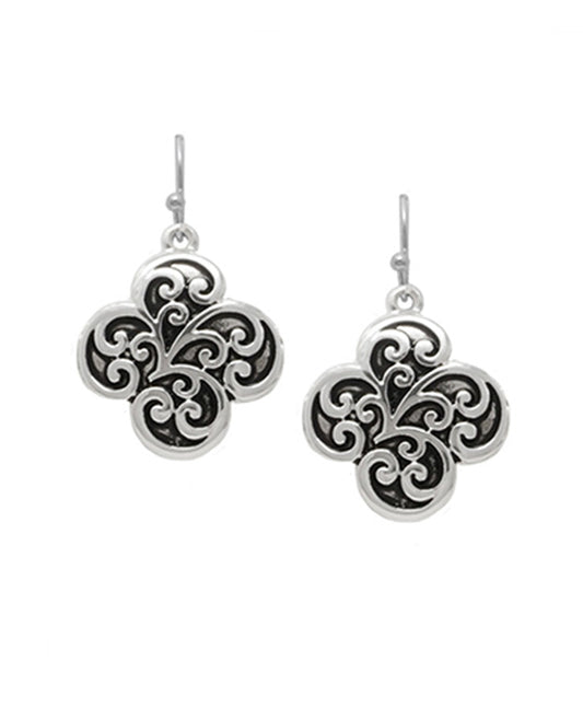 Quatrefoil Tailored Earring