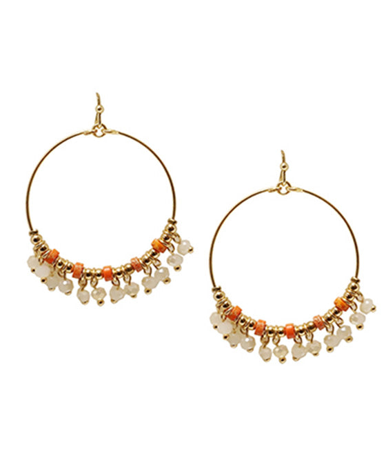 Dangle Stone Bead Earring